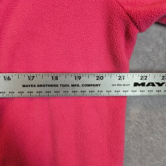 Nick & Nora Pink Dog Fleece Dog on Feet One Piece Pajamas Womens L Warm pockets - Picture 8 of 15